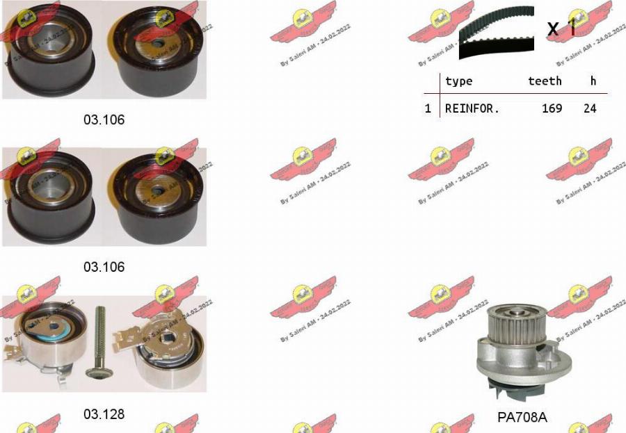 Autokit 04.5020PA - Pompa acqua + Kit cinghie dentate www.autoricambi360.it