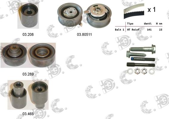 Autokit 04.5023 - Kit cinghie dentate www.autoricambi360.it