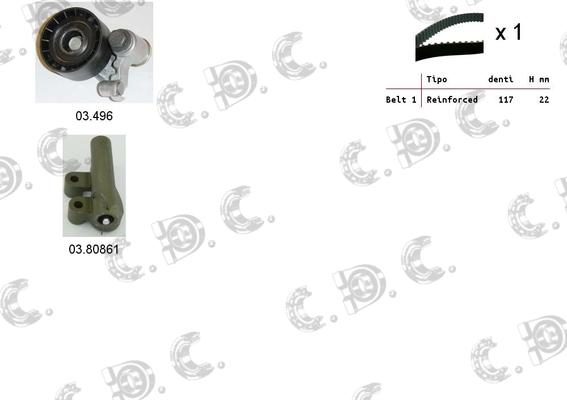 Autokit 04.5027C - Kit cinghie dentate www.autoricambi360.it