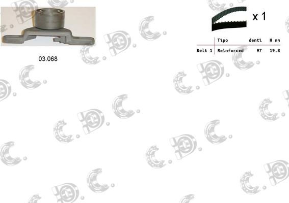 Autokit 04.5070 - Kit cinghie dentate www.autoricambi360.it