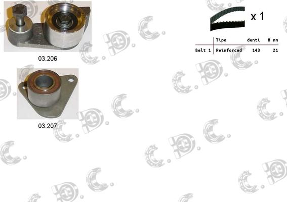 Autokit 04.5198 - Kit cinghie dentate www.autoricambi360.it