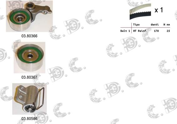 Autokit 04.5145C - Kit cinghie dentate www.autoricambi360.it