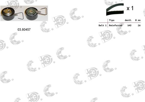 Autokit 04.5143 - Kit cinghie dentate www.autoricambi360.it
