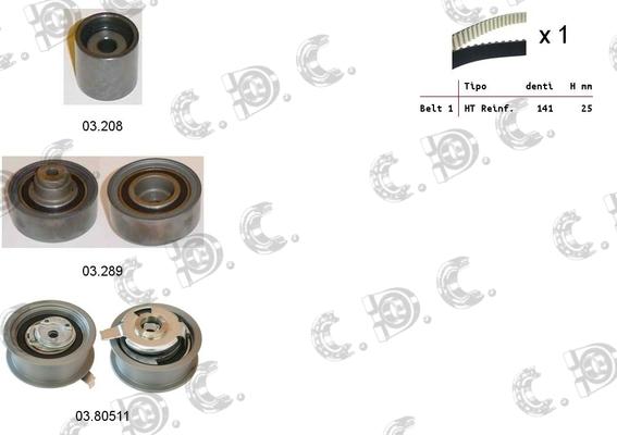 Autokit 04.5147 - Kit cinghie dentate www.autoricambi360.it