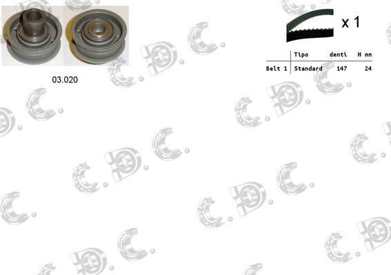 Autokit 04.5155 - Kit cinghie dentate www.autoricambi360.it