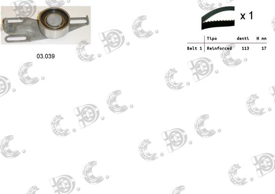 Autokit 04.5156 - Kit cinghie dentate www.autoricambi360.it