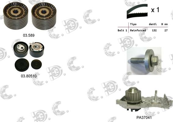 Autokit 04.5101PA - Kit cinghie dentate www.autoricambi360.it