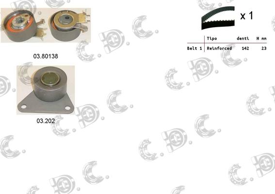 Autokit 04.5102 - Kit cinghie dentate www.autoricambi360.it