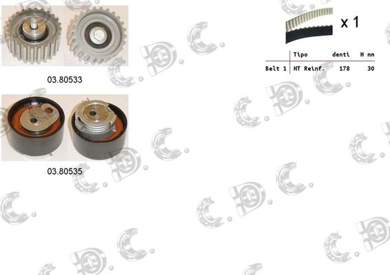 Autokit 04.5114 - Kit cinghie dentate www.autoricambi360.it