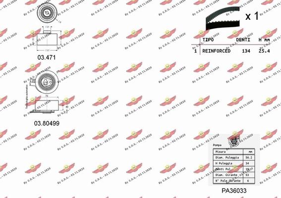 Autokit 04.5112PA - Kit cinghie dentate www.autoricambi360.it