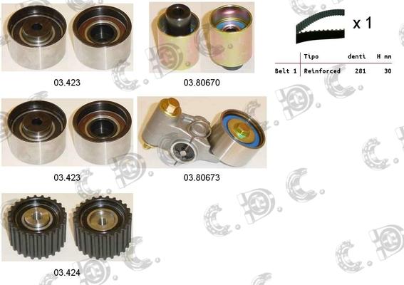 Autokit 04.5184 - Kit cinghie dentate www.autoricambi360.it