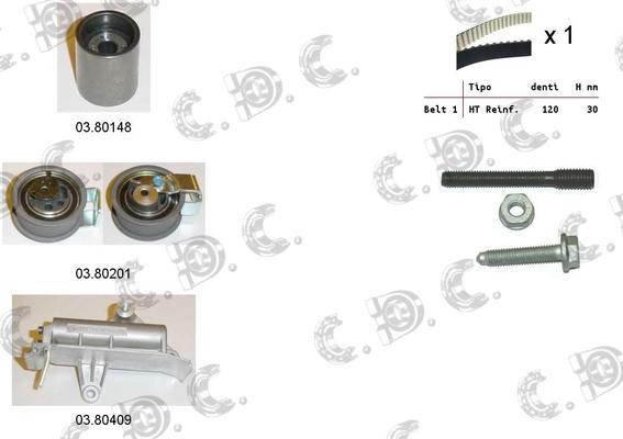 Autokit 04.5130 - Kit cinghie dentate www.autoricambi360.it