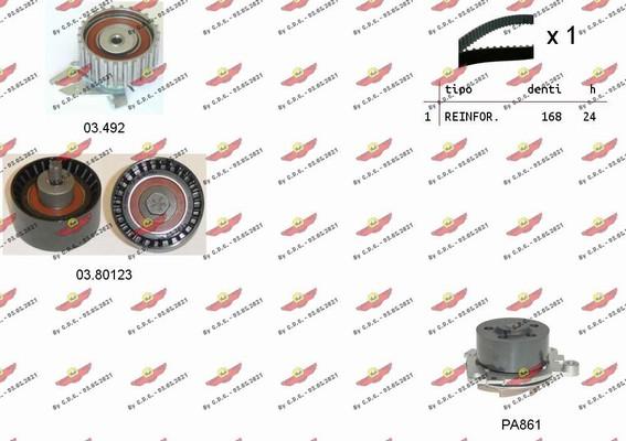 Autokit 04.5133PA - Pompa acqua + Kit cinghie dentate www.autoricambi360.it