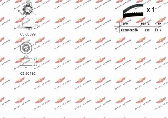 Autokit 04.5137 - Kit cinghie dentate www.autoricambi360.it