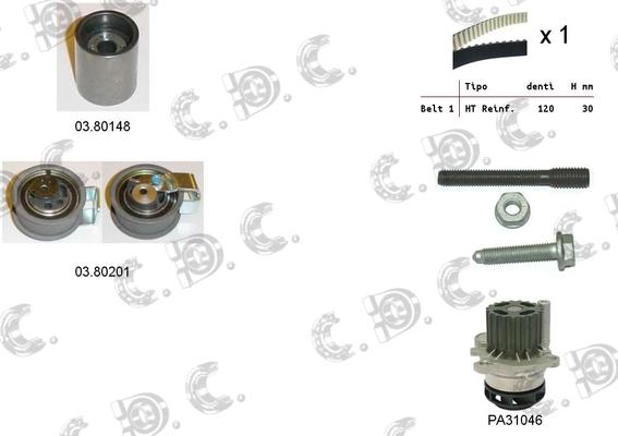 Autokit 04.5129PA - Kit cinghie dentate www.autoricambi360.it