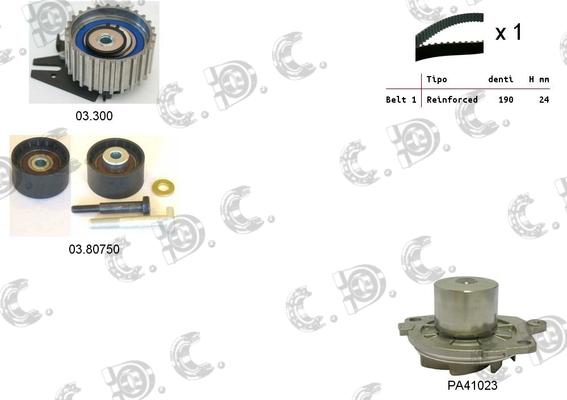 Autokit 04.5125PA - Pompa acqua + Kit cinghie dentate www.autoricambi360.it