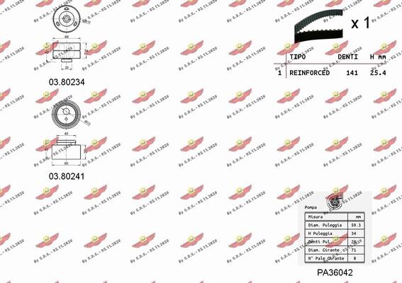Autokit 04.5126PA - Kit cinghie dentate www.autoricambi360.it