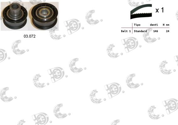 Autokit 04.5172 - Kit cinghie dentate www.autoricambi360.it