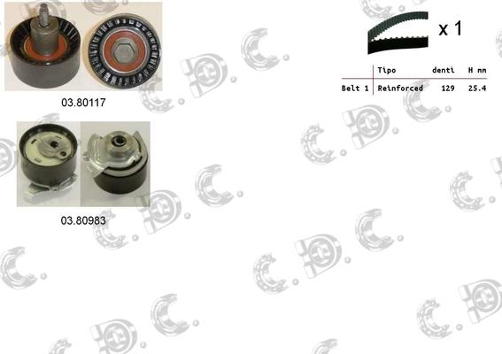 Autokit 04.5399 - Kit cinghie dentate www.autoricambi360.it