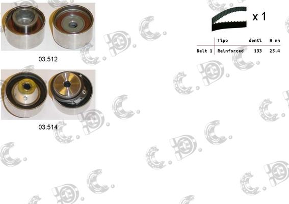 Autokit 04.5398 - Kit cinghie dentate www.autoricambi360.it
