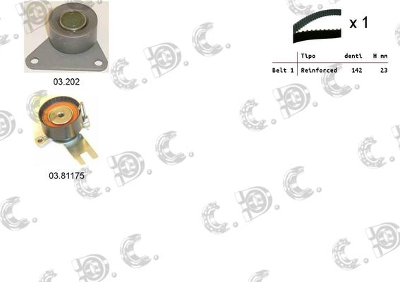 Autokit 04.5344 - Kit cinghie dentate www.autoricambi360.it