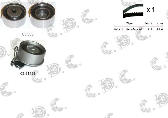 Autokit 04.5340 - Kit cinghie dentate www.autoricambi360.it