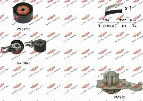 Autokit 04.5348PA - Pompa acqua + Kit cinghie dentate www.autoricambi360.it