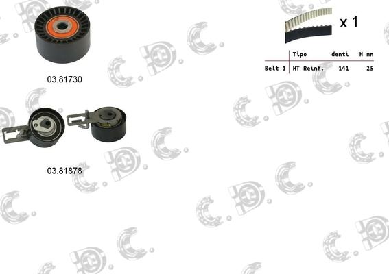 Autokit 04.5348 - Kit cinghie dentate www.autoricambi360.it