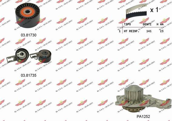 Autokit 04.5347PA - Kit cinghie dentate www.autoricambi360.it