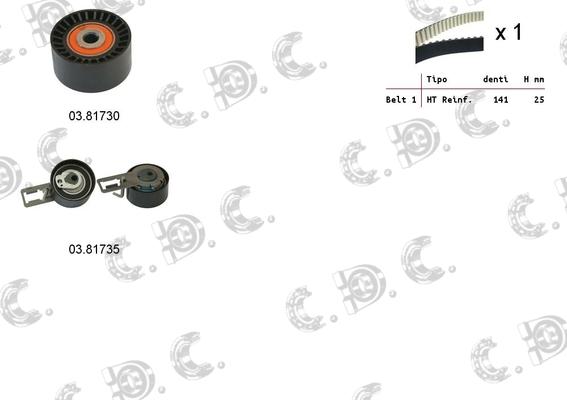 Autokit 04.5347 - Kit cinghie dentate www.autoricambi360.it