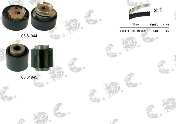Autokit 04.5356 - Kit cinghie dentate www.autoricambi360.it