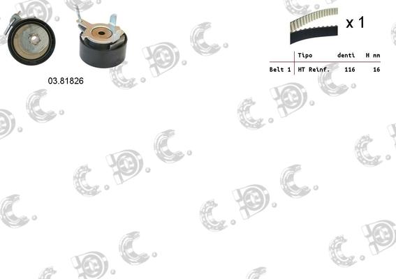 Autokit 04.5351 - Kit cinghie dentate www.autoricambi360.it