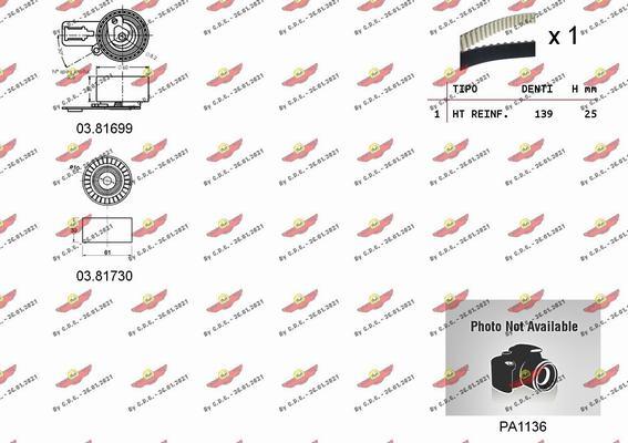 Autokit 04.5358PA - Kit cinghie dentate www.autoricambi360.it