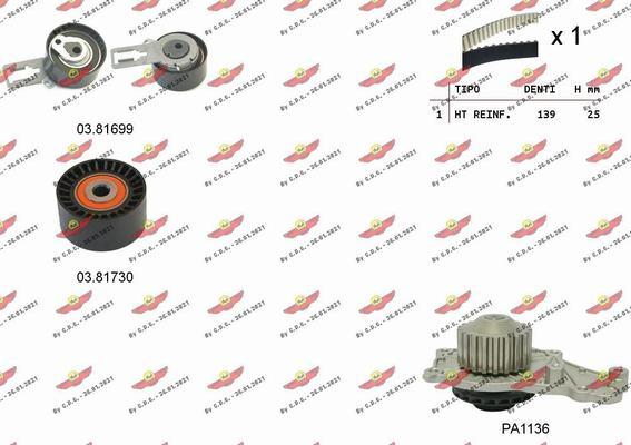 Autokit 04.5358PA - Kit cinghie dentate www.autoricambi360.it