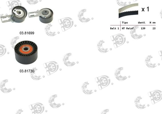 Autokit 04.5358 - Kit cinghie dentate www.autoricambi360.it
