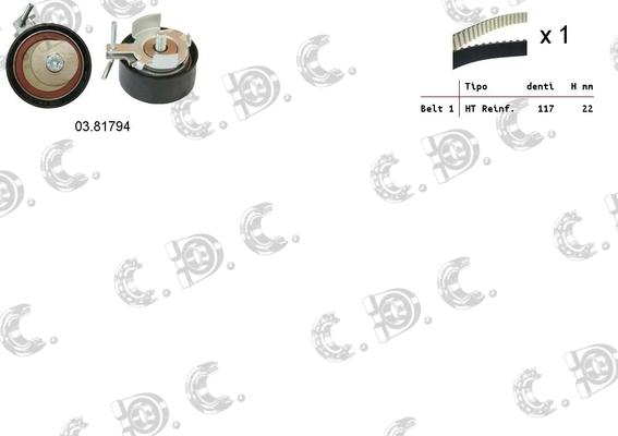Autokit 04.5353 - Kit cinghie dentate www.autoricambi360.it