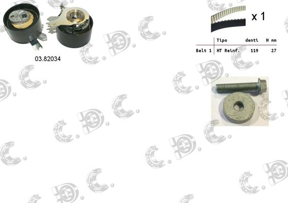 Autokit 04.5357 - Kit cinghie dentate www.autoricambi360.it