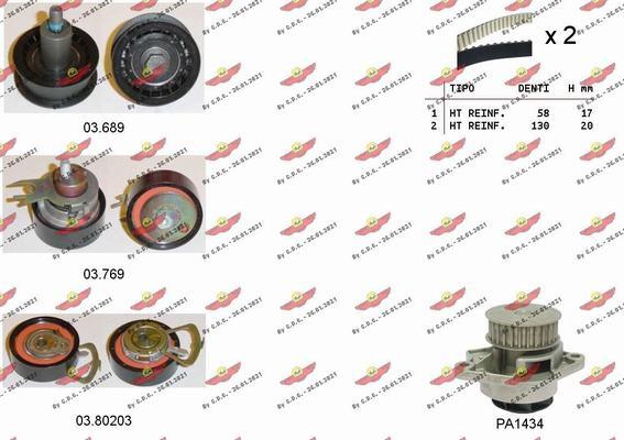 Autokit 04.5360PA - Kit cinghie dentate www.autoricambi360.it