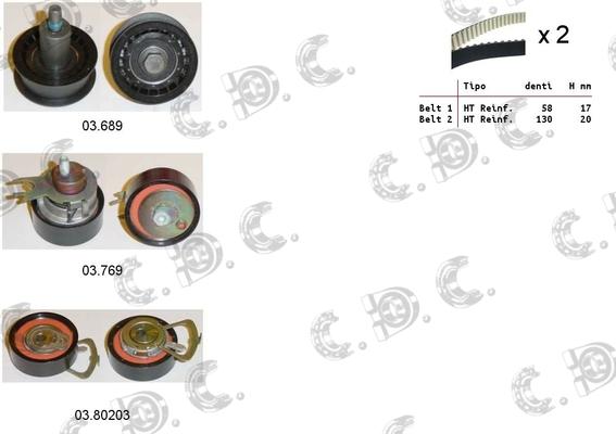 Autokit 04.5360 - Kit cinghie dentate www.autoricambi360.it