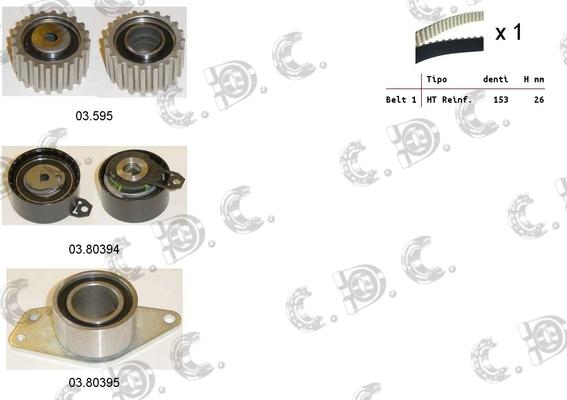 Autokit 04.5361 - Kit cinghie dentate www.autoricambi360.it