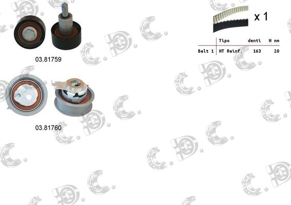 Autokit 04.5363 - Kit cinghie dentate www.autoricambi360.it