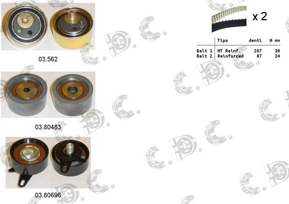 Autokit 04.5362 - Kit cinghie dentate www.autoricambi360.it