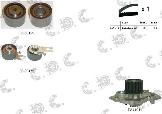 Autokit 04.5305PA - Pompa acqua + Kit cinghie dentate www.autoricambi360.it