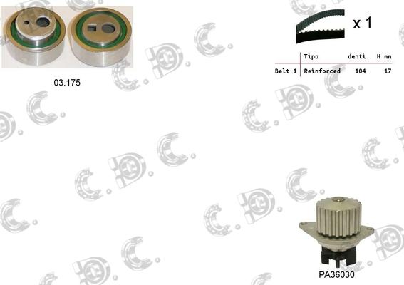 Autokit 04.5308PA - Kit cinghie dentate www.autoricambi360.it
