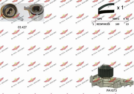 Autokit 04.5310PA - Pompa acqua + Kit cinghie dentate www.autoricambi360.it