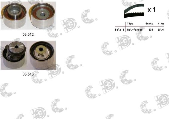Autokit 04.5380 - Kit cinghie dentate www.autoricambi360.it
