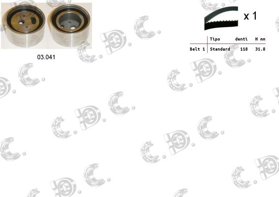 Autokit 04.5329 - Kit cinghie dentate www.autoricambi360.it