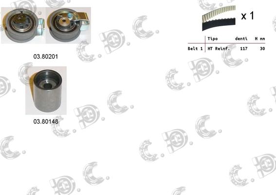 Autokit 04.5321 - Kit cinghie dentate www.autoricambi360.it