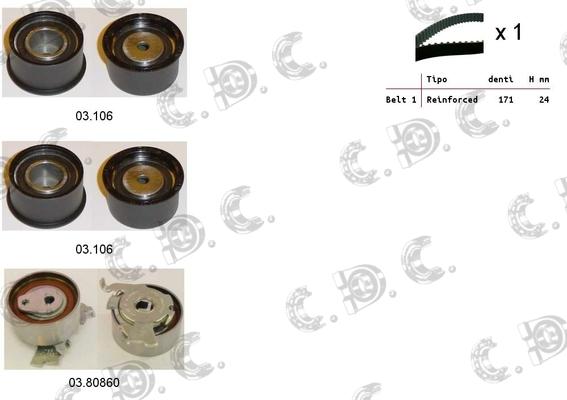 Autokit 04.5290 - Kit cinghie dentate www.autoricambi360.it