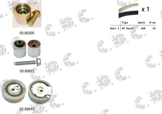 Autokit 04.5298 - Kit cinghie dentate www.autoricambi360.it